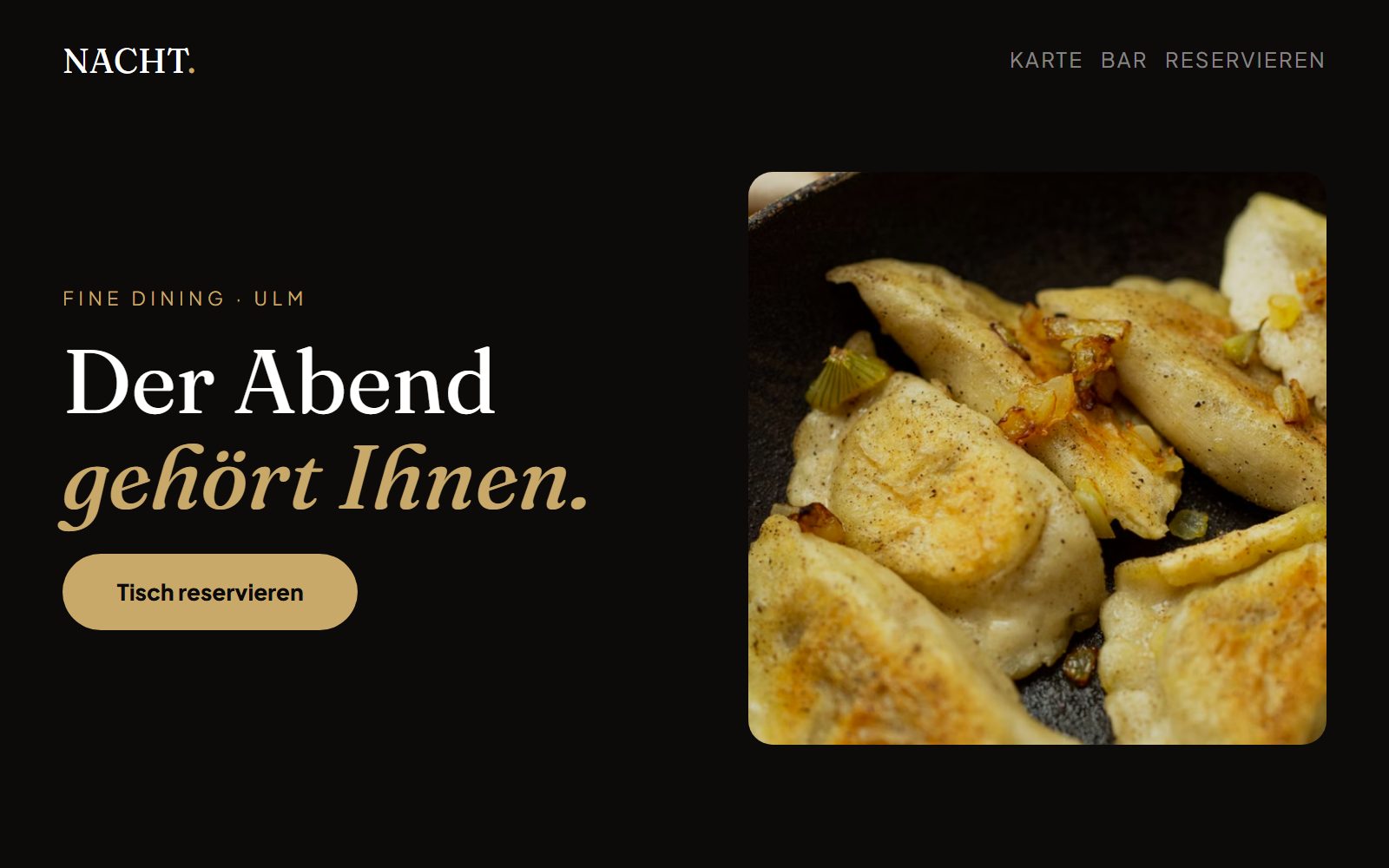 Beispiel-Layout im Stil Dark Premium