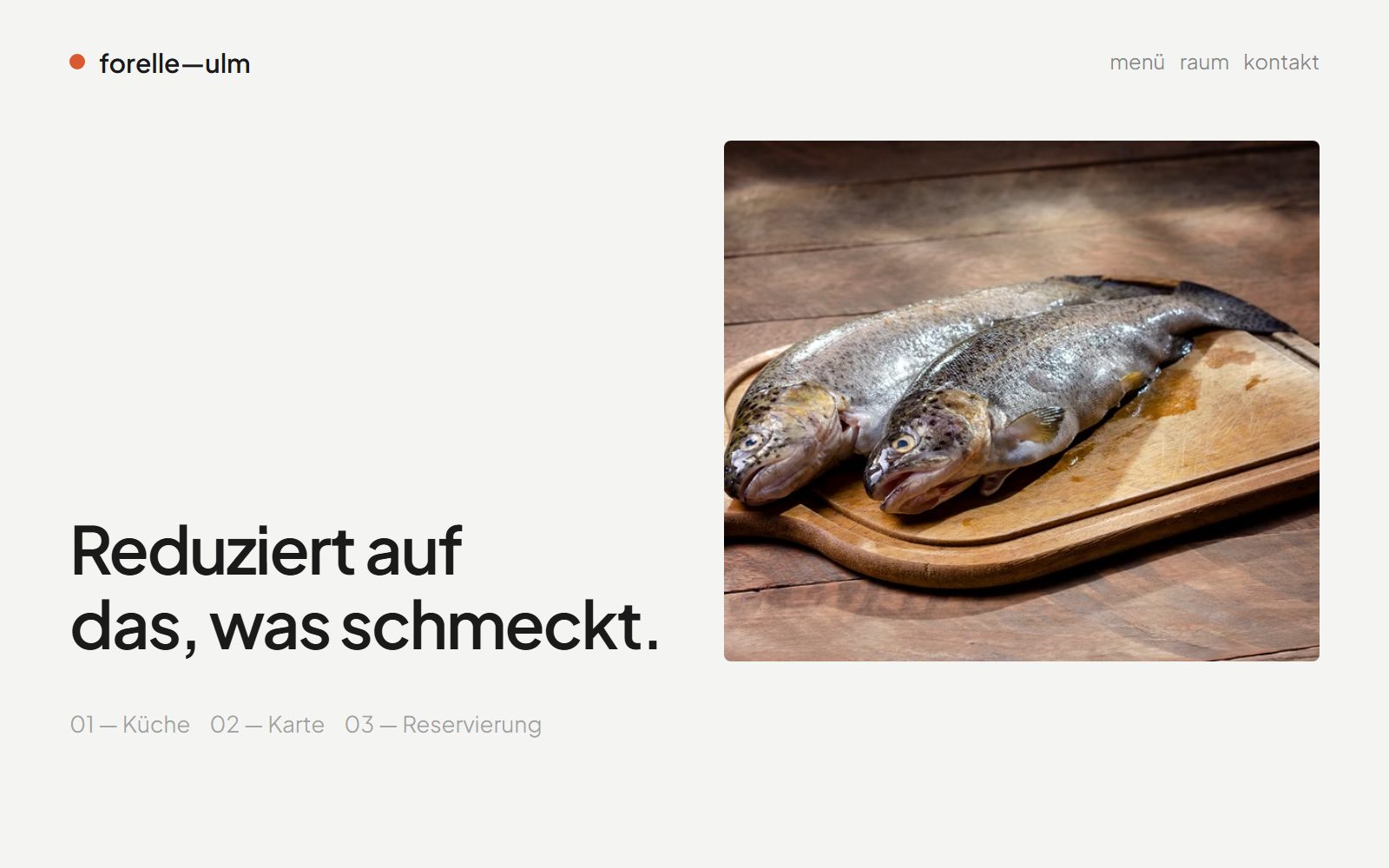 Beispiel-Layout im Stil Modern Minimal